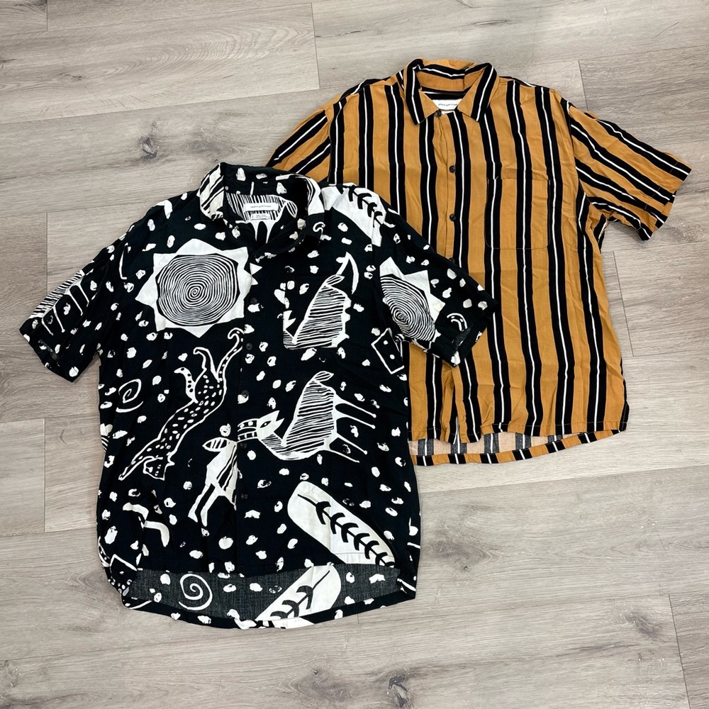 Bundle of Men’s Urban Outfitters Short Sleeve Button-Up Shirts Size M